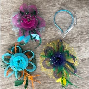Fascinators Vintage & Retro appearance  3pk